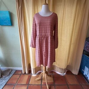 Orange Patterned Dress